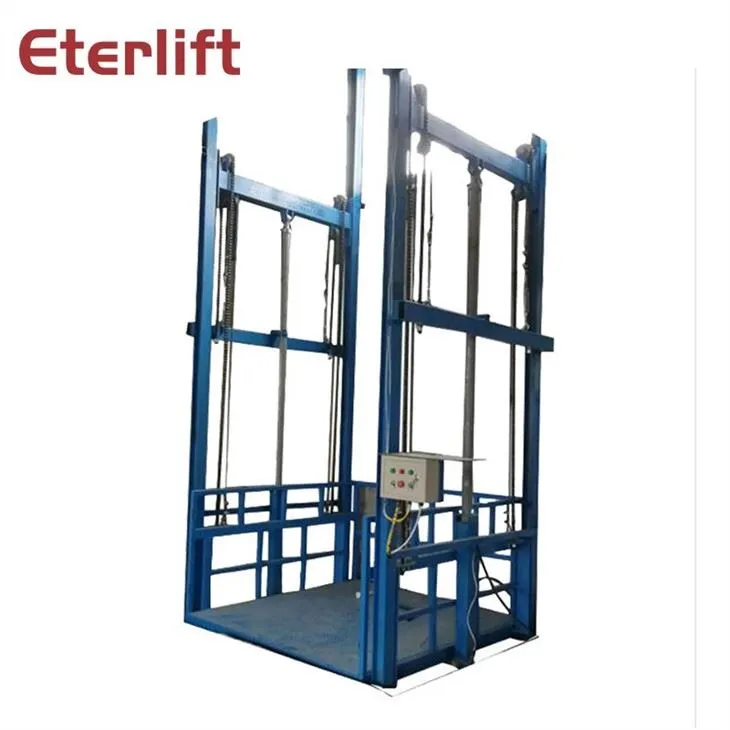 Chain Guide Rail Lifting Freight Elevator