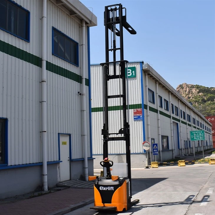 1.5T-2.0T Stand-on Full Electric Pallet Stacker