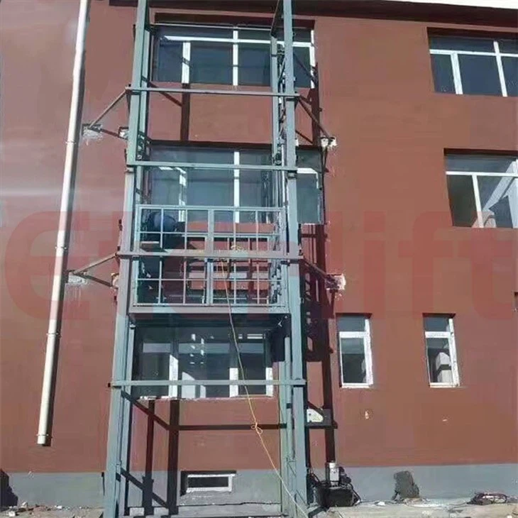 Residential Hydraulic Guide Railway Cargo Lifts