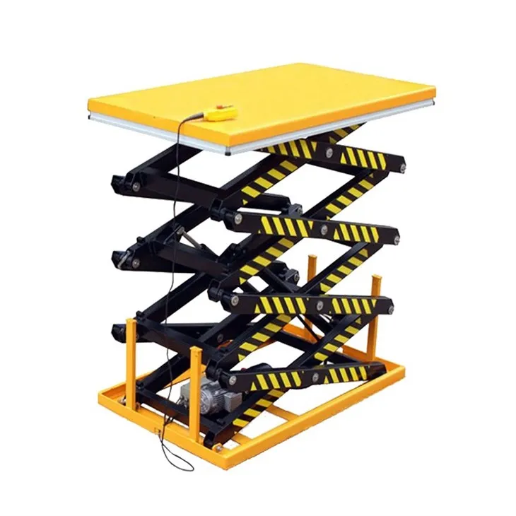 three scissor lift platform